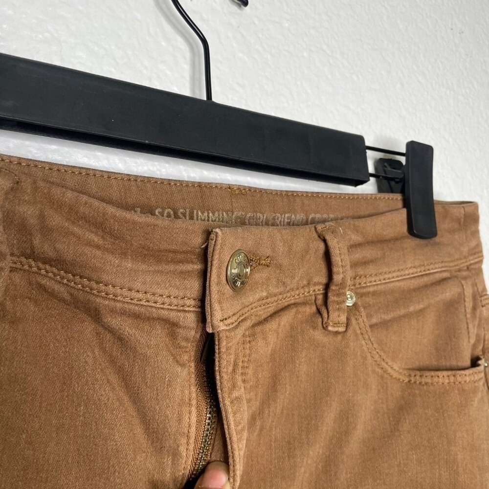 Chicos So Slimming Girlfriend Crop Jeans Brown Earth Tone Size 00 Regular - Picture 9 of 12